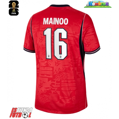 Inglaterra Kobbie Mainoo #16 Segunda Equipación Mundial 2026 Manga Corta